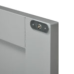 Bathroom Pedestal Under Sink Cabinet With Door | One Size | Gray