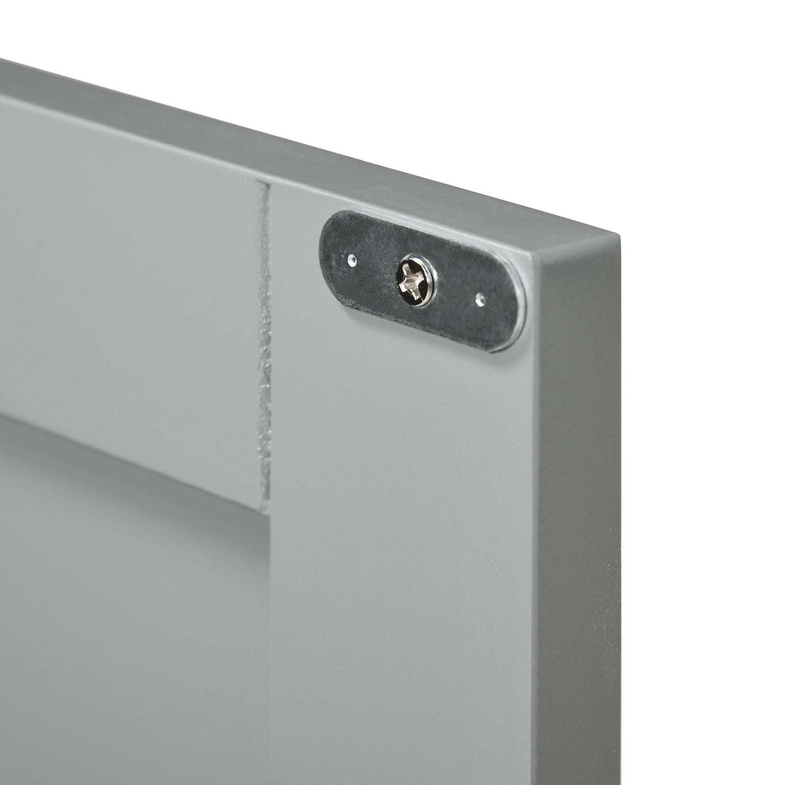 Bathroom Pedestal Under Sink Cabinet With Door | One Size | Gray