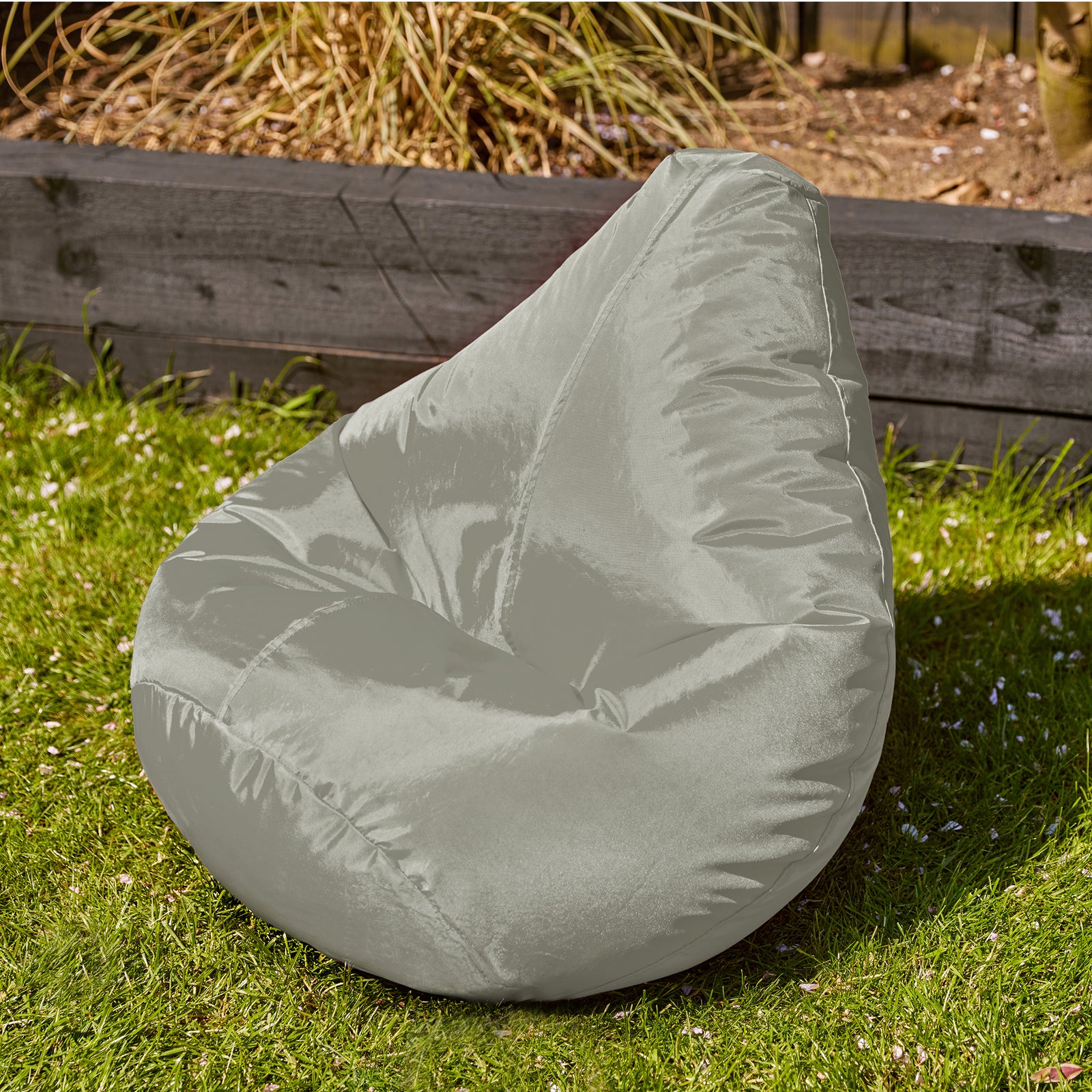 Kids High Back Bean Bag Chair | Gray