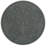 Recycled rubber Reversible Stepping Stone - Butterfly | Set of 1 | Gray