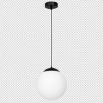 Lima Hand Made Designer Pendant Lamp Matt Black And Cool White