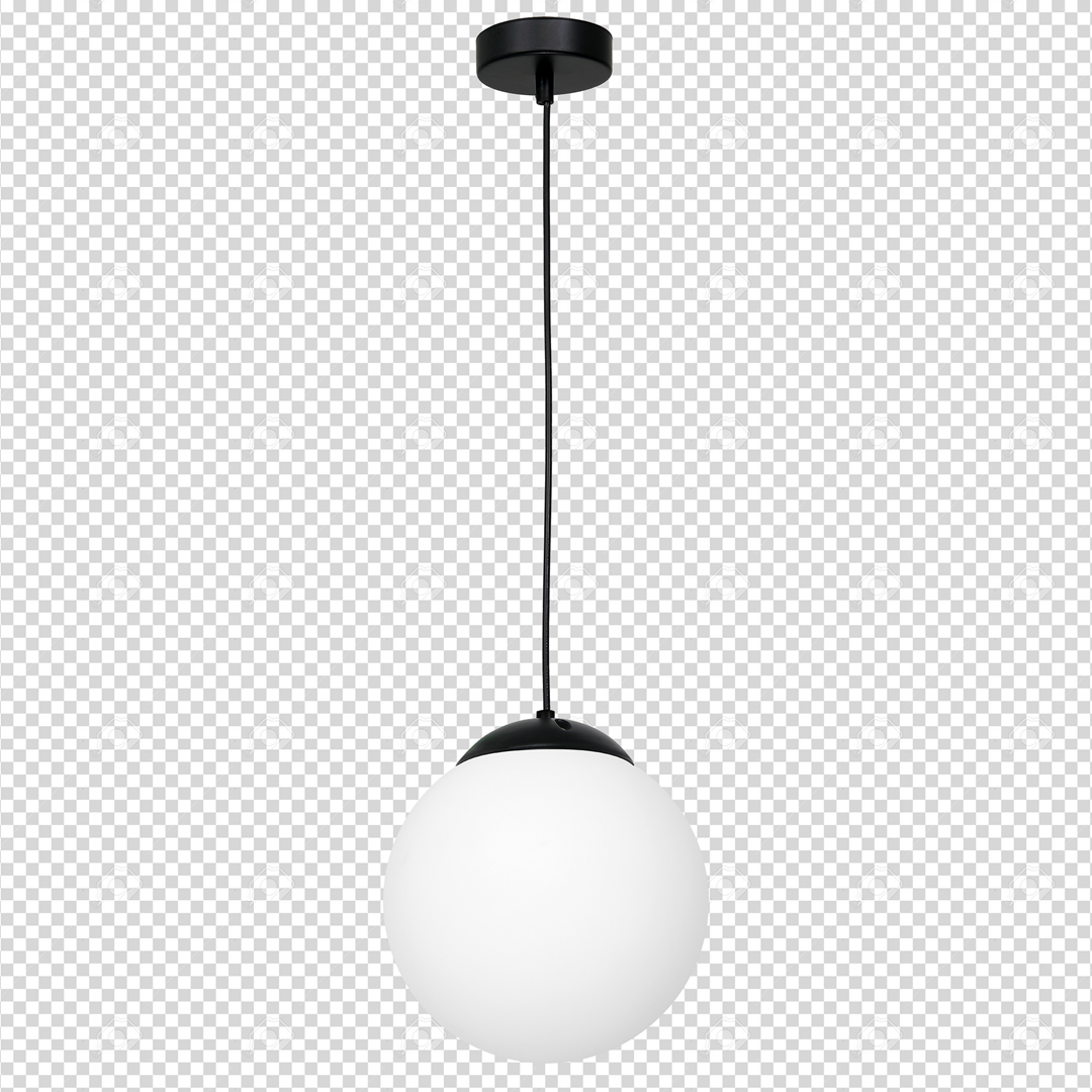 Lima Hand Made Designer Pendant Lamp Matt Black And Cool White