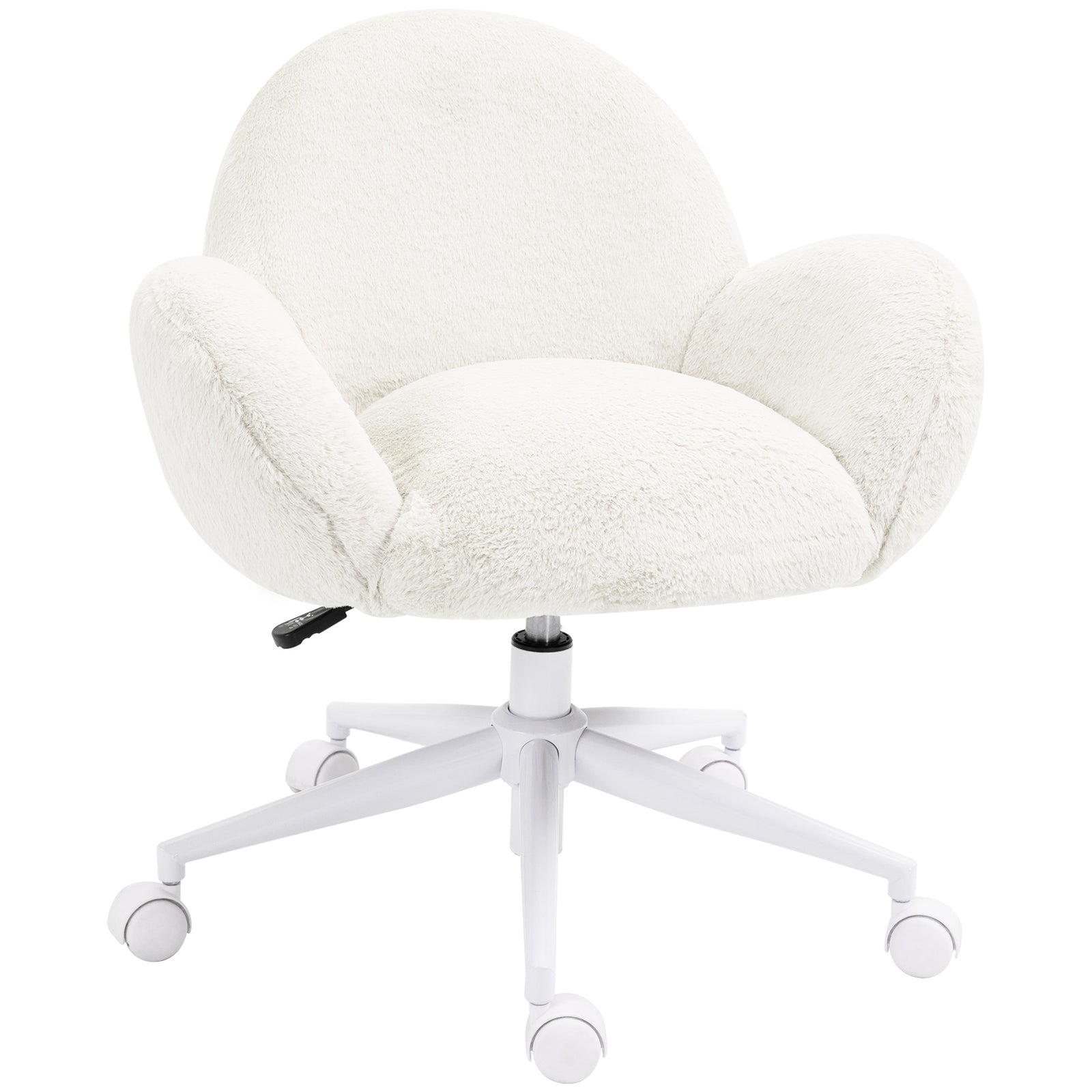 Fluffy Leisure Chair W/ Armrest | Cream