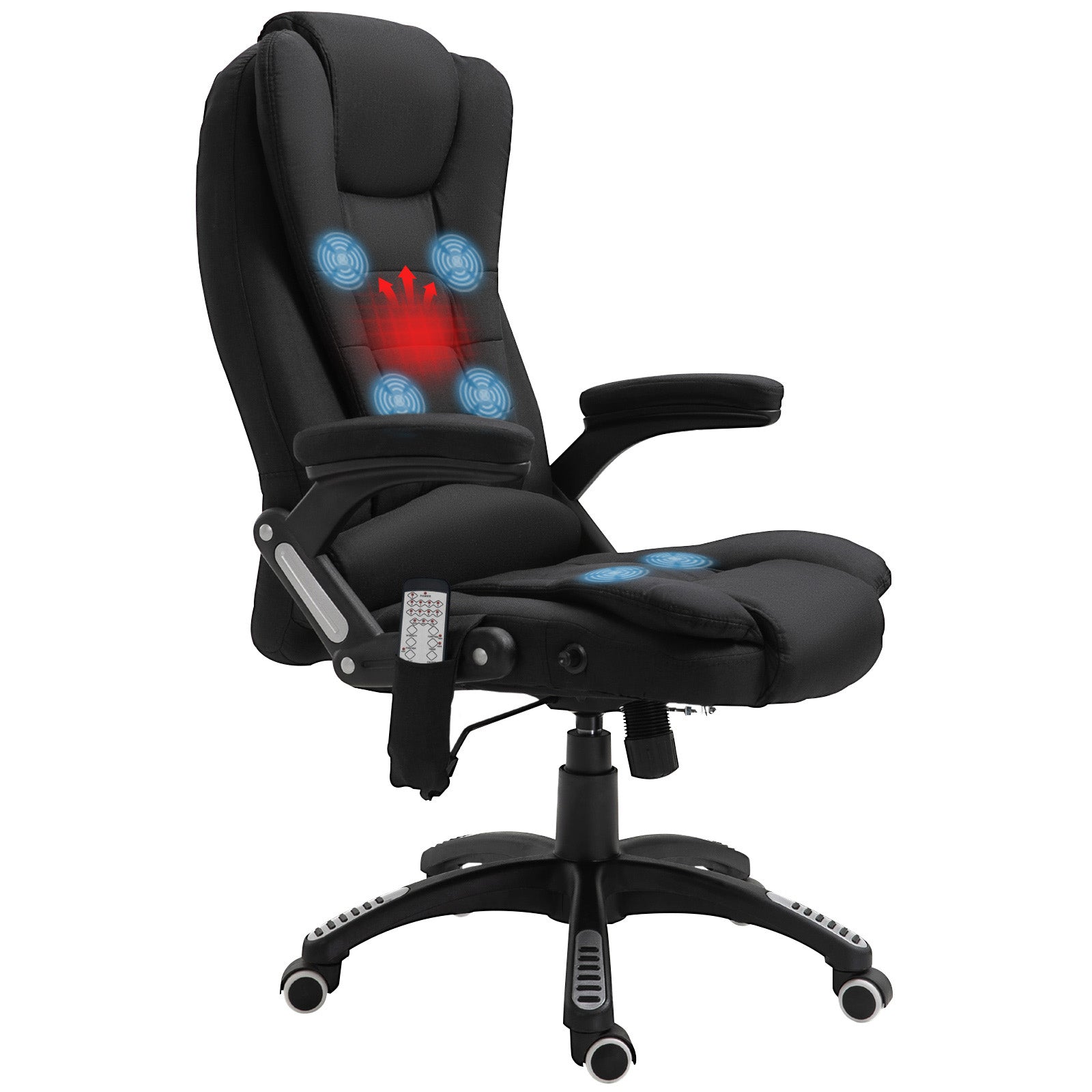 Reclining Chair W/ Heating Massage | Black
