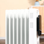 7/9/11fin Oil Filled Radiator Heater With 3 Heat Settings | Small | White