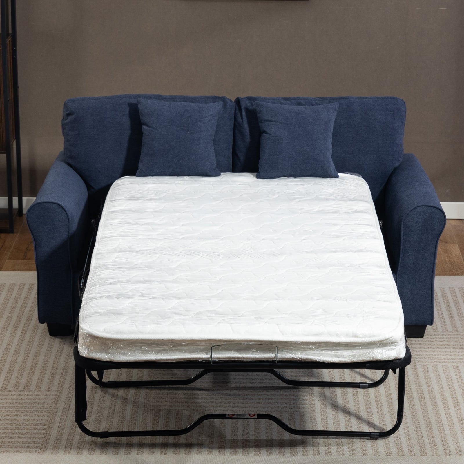 Lewiston Fabric Pull Out Sofabed | Denim