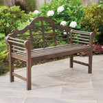 Lutyens Style Acacia Garden Bench | Chestnut