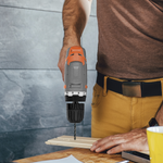 18v Cordless Drill And Screwdriver Set & Drill Bit Kit Li-ion Battery Included, Lightweight Power Battery Drill | 13 Piece Kit – 1x Battery + Charger + Carry Case | Orange