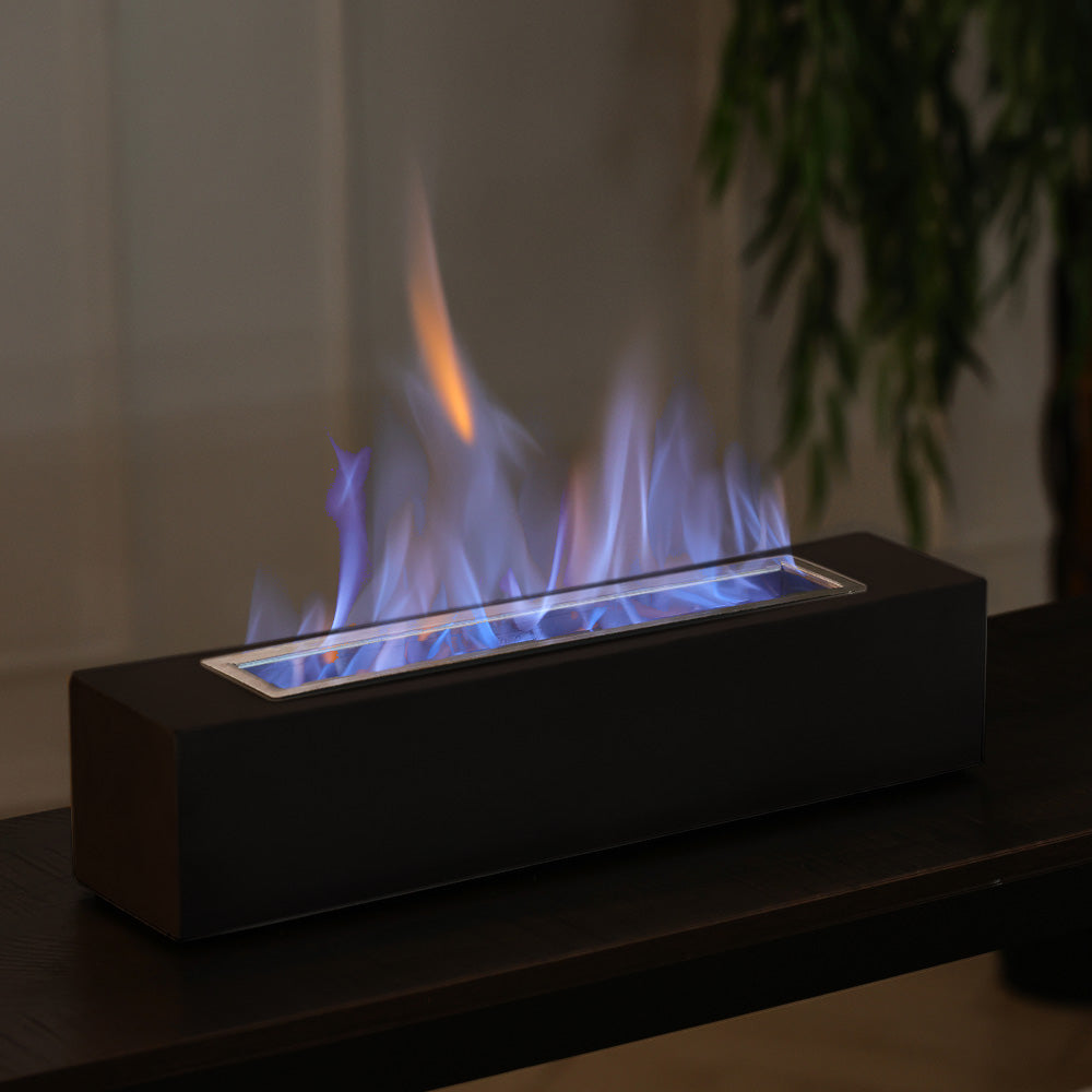 Concrete Rectangle Bio-ethanol Outdoor Tabletop Fireplace