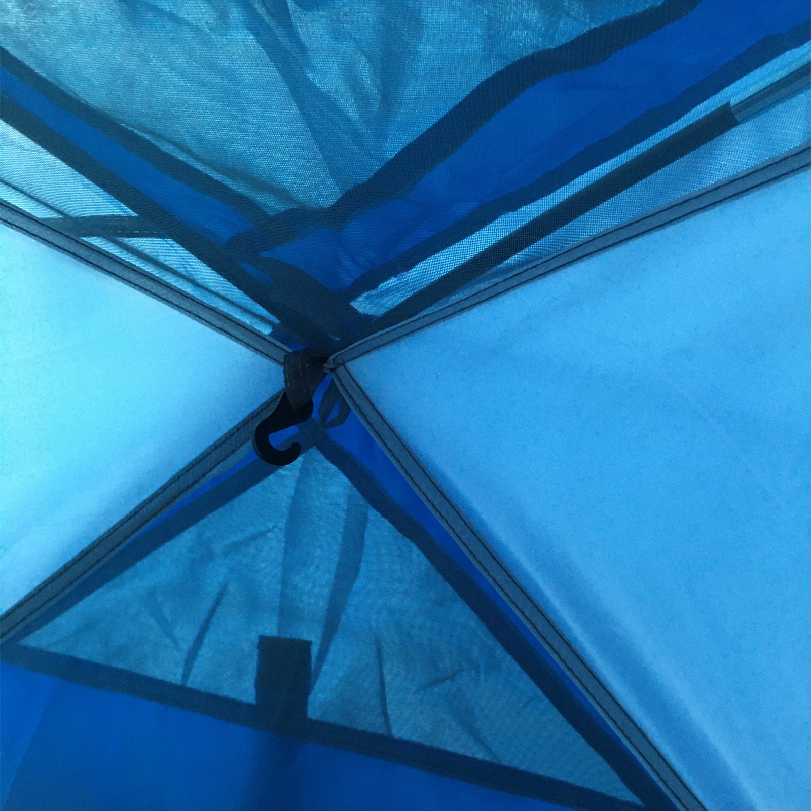Compact Camping Tent W/ Vestibule & Mesh Vents For Hiking | Blue