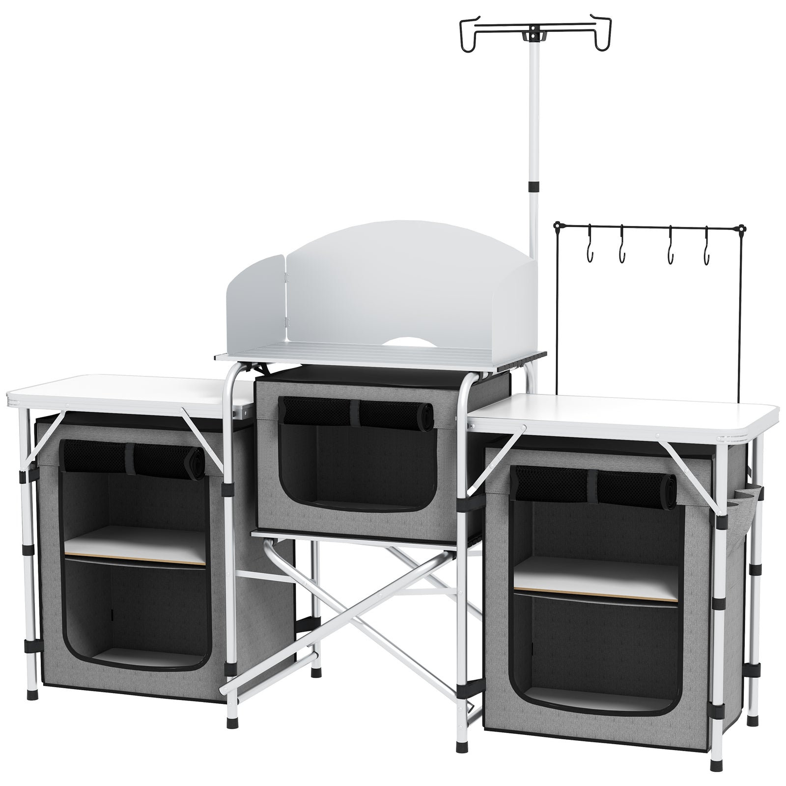 Folding Camping Kitchen Portable Aluminium Camping Table
