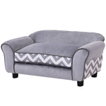 Dog Sofa Cat Couch Bed For Xs Dogs W/ Removable Sponge Cushion | Gray