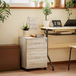 Pedestal Office Mobile Filing Cabinet 2 Drawer Lockable | Yellow