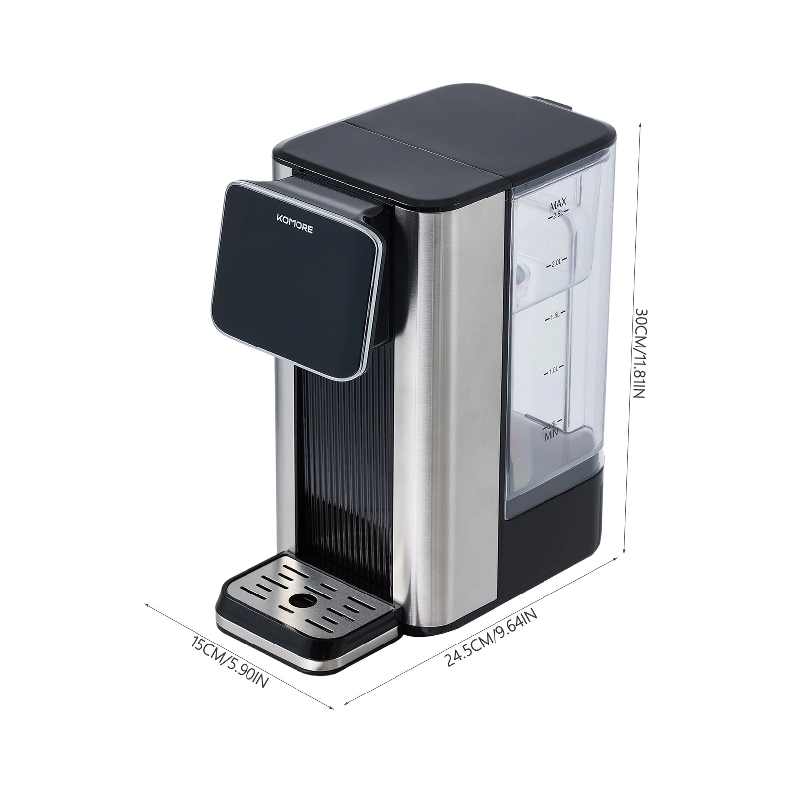 Instant Hot Water Dispenser With 2.5l Tank And Drip Tray