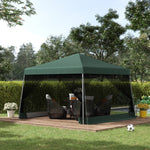 Outdoor Pop-up Gazebo, 3.5x3.5m, Mesh Sides