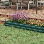 Galvanised Raised Bed For Garden, Outdoor Elevated Planter Box | Green