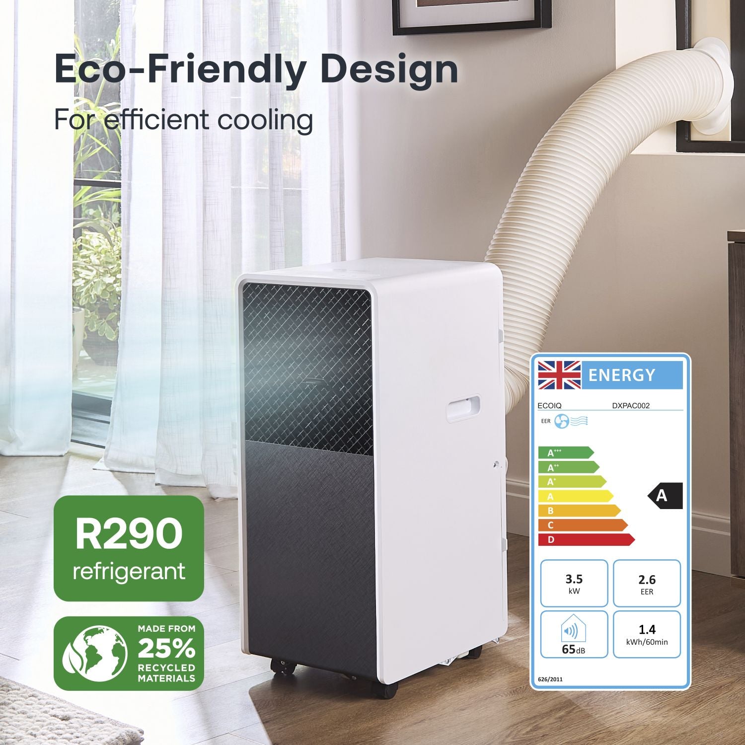 EcoIQ Portable Air Conditioning Unit, 12000 Btu