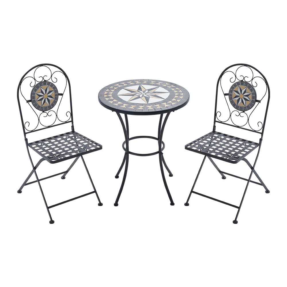 3-pieces Mosaic Bistro Set