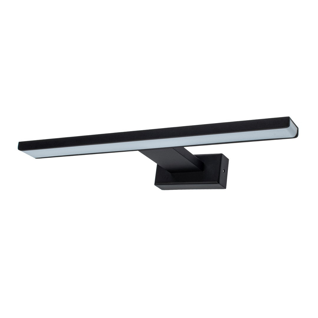 Shine Black Led 7w Wall Lamp Stylish Matt Black Light With Ip44 Rating Perfect For Mounting Above A Bathroom Mirror