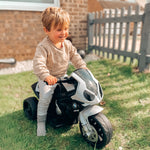 Electric Kids Ride On Motorcycle Bmw Liscensed W/ Headlights Music | Black