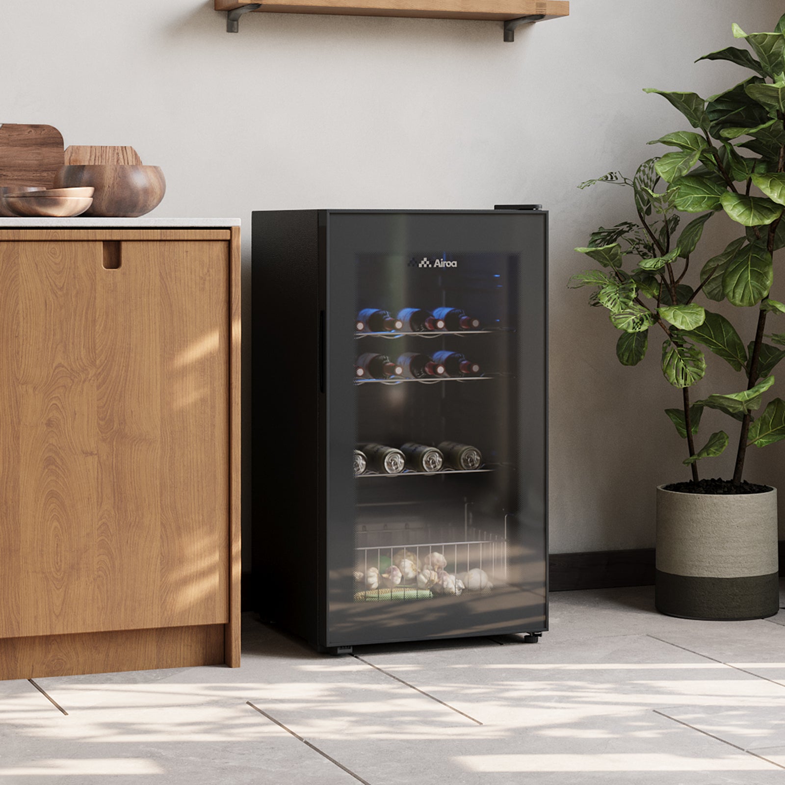 Breeins 92l Freestanding Refrigerator With Led Light