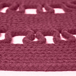 Crochet Braided Round Rug | 90cm | Plum