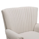 Channel Deep Cushioned Armchair With Nailhead Trim