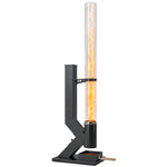 13 Kw Wood Pellet Heater With Glass Tube, Ash Tray, Black