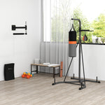 Boxing Station: Punchbag & Speed Ball Freestanding Frame | Black