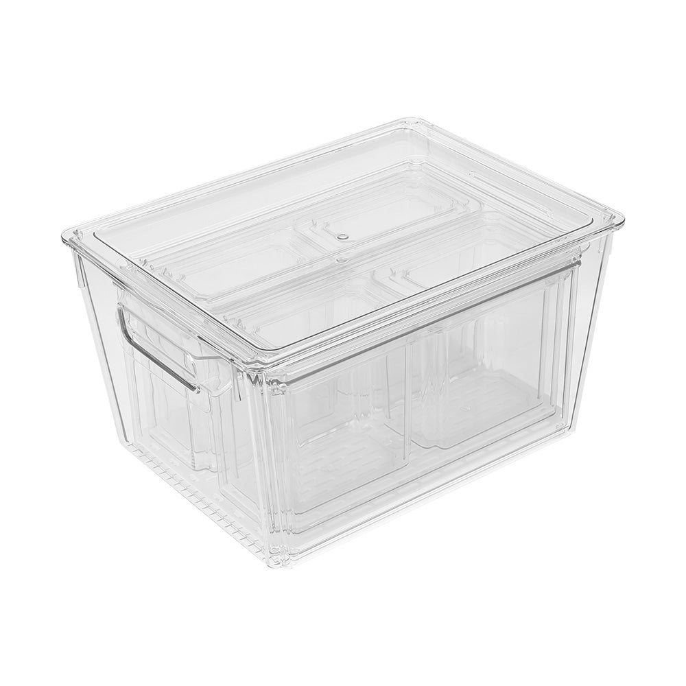 Stackable Clear Fridge Organisers Storage Boxes | Set-of-8