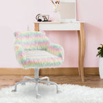 Fluffy Desk Chair Faux Fur Colorful
