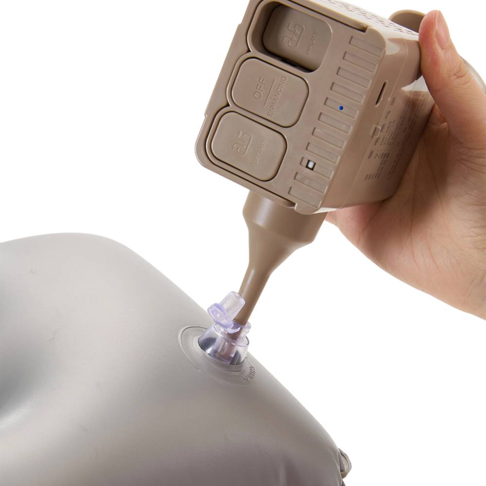 Raised Inflatable Airbed Mattress With Built-in Pump – Includes Pillows | Single