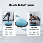 Balance Trainer Ball Resistance Bands Pump Anti Burst Fitness Home | Blue