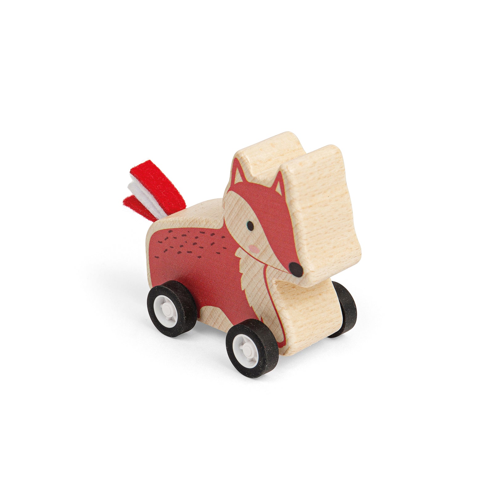 Wooden Animal Pull Backs (Fox & Croc)
