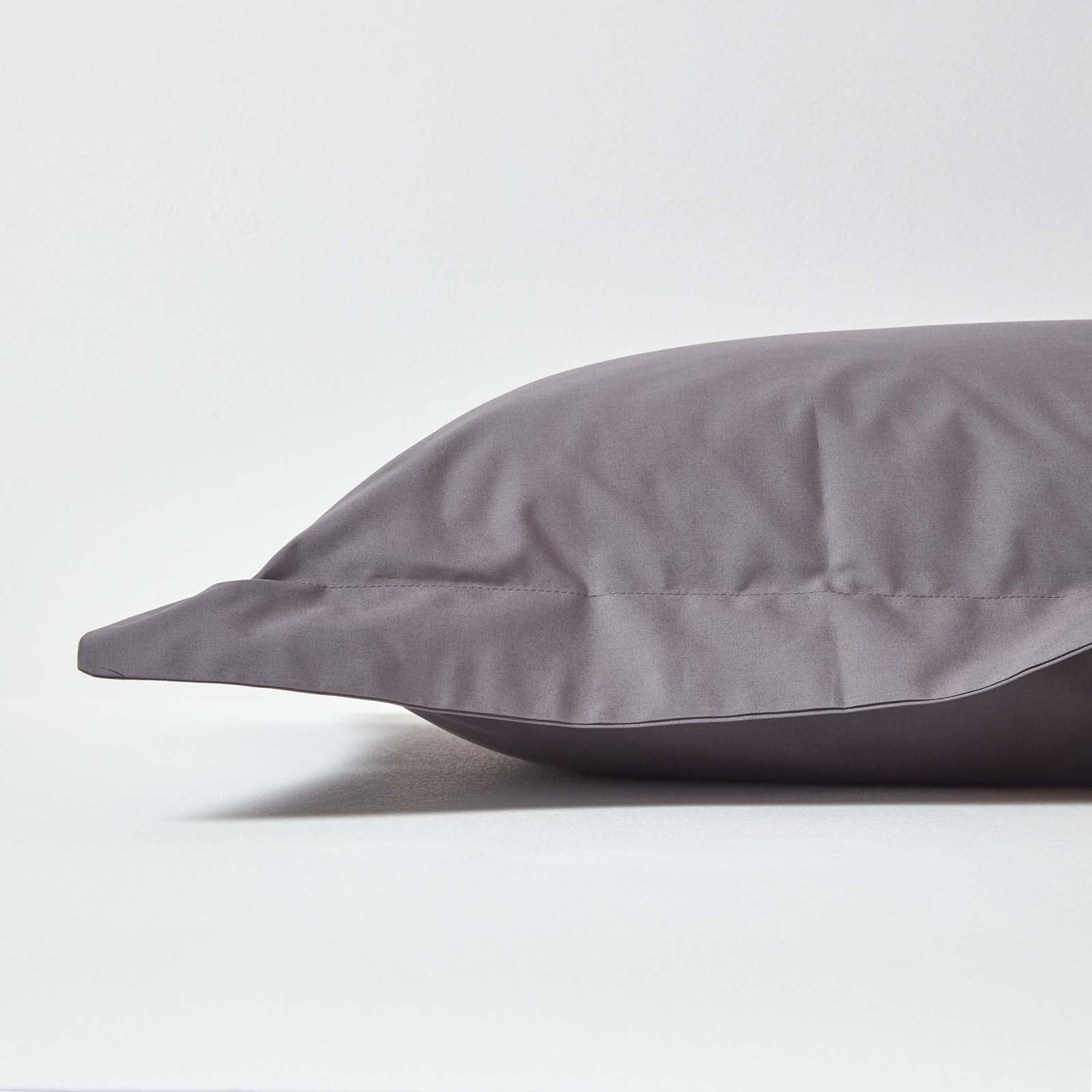 Egyptian Cotton Oxford Pillowcase 200 Tc | 48cm x 91cm | Dark Grey