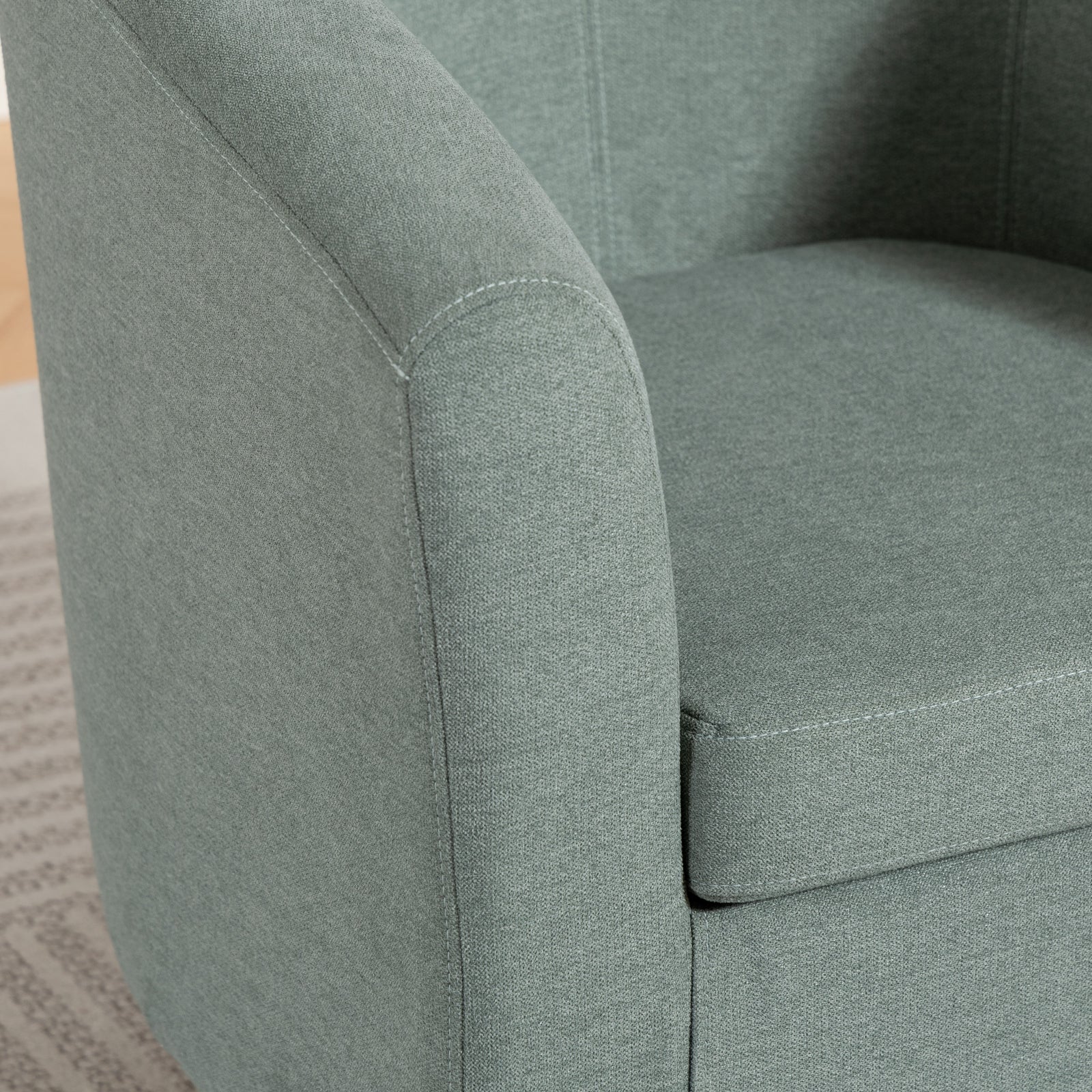Millie Fabric Accent Chair | Duck Egg