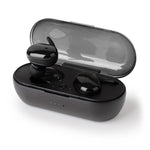 Tws Sports Earbuds With 3h Playback, Charging Case - Black