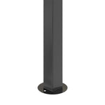 3m X 4m Outdoor Gazebo With Arched Roof Black Steel Frame & Pu-coated Polyester Canopy, Sun Shelter For Garden, Patio Or Backyard