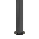 10x13ft Outdoor Gazebo With Arched Roof Black Steel Frame & Beige Canopy, Sun Shelter For Garden, Patio Or Backyard