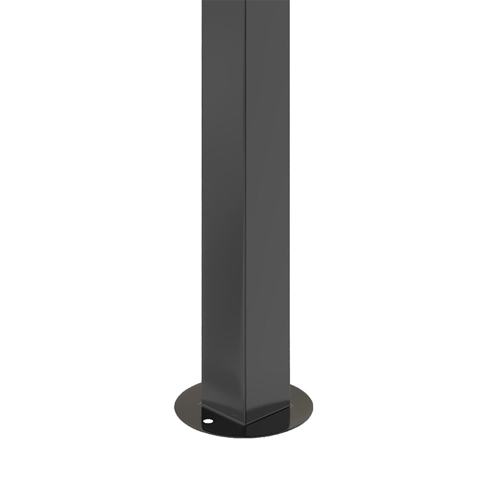 10x13ft Outdoor Gazebo With Arched Roof Black Steel Frame & Beige Canopy, Sun Shelter For Garden, Patio Or Backyard