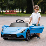 Maserati Mc20 Licensed 12v Kids Ride On Car W/ Remote | Blue