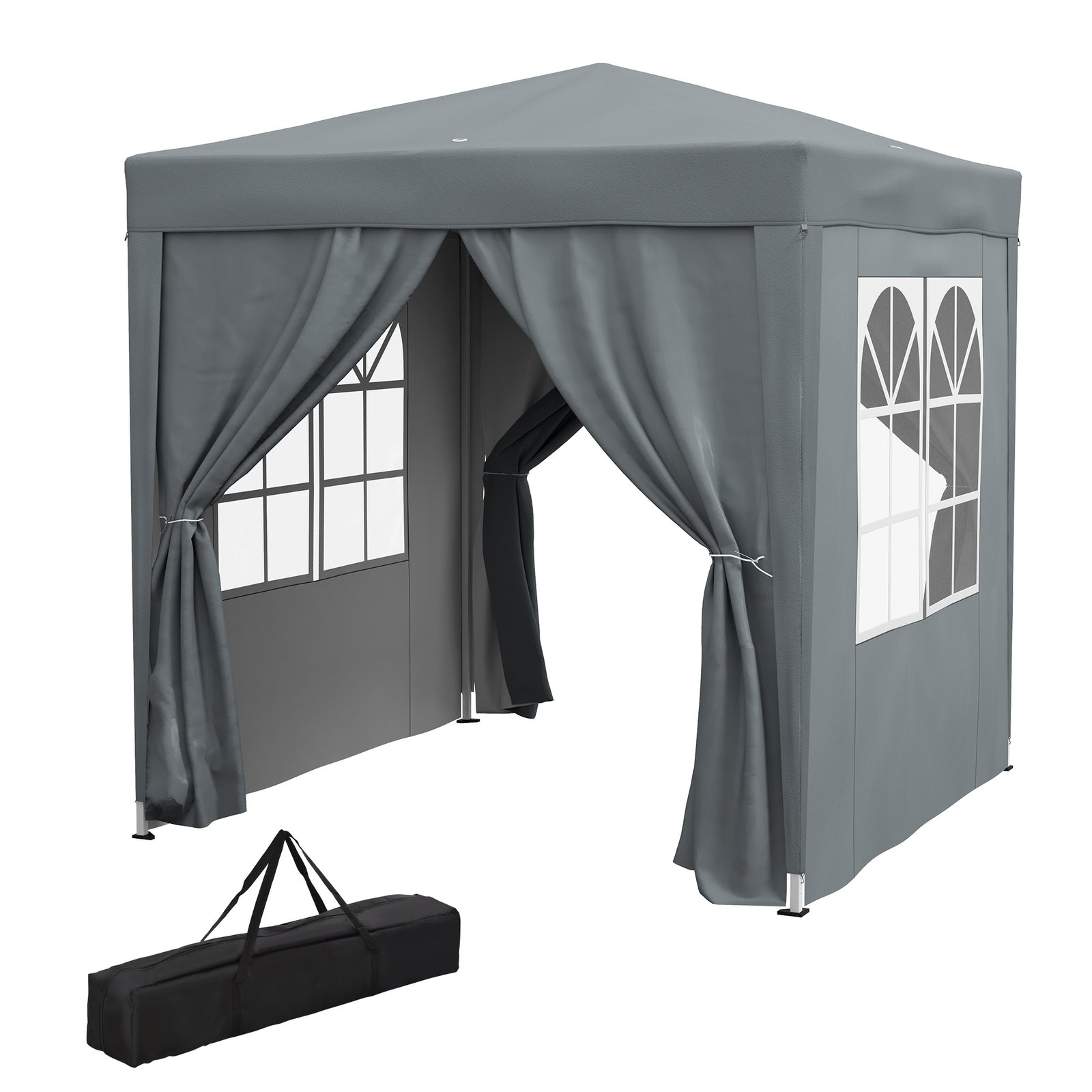 2mx2m Pop Up Gazebo Party Tent Canopy Marquee W/ Storage Bag