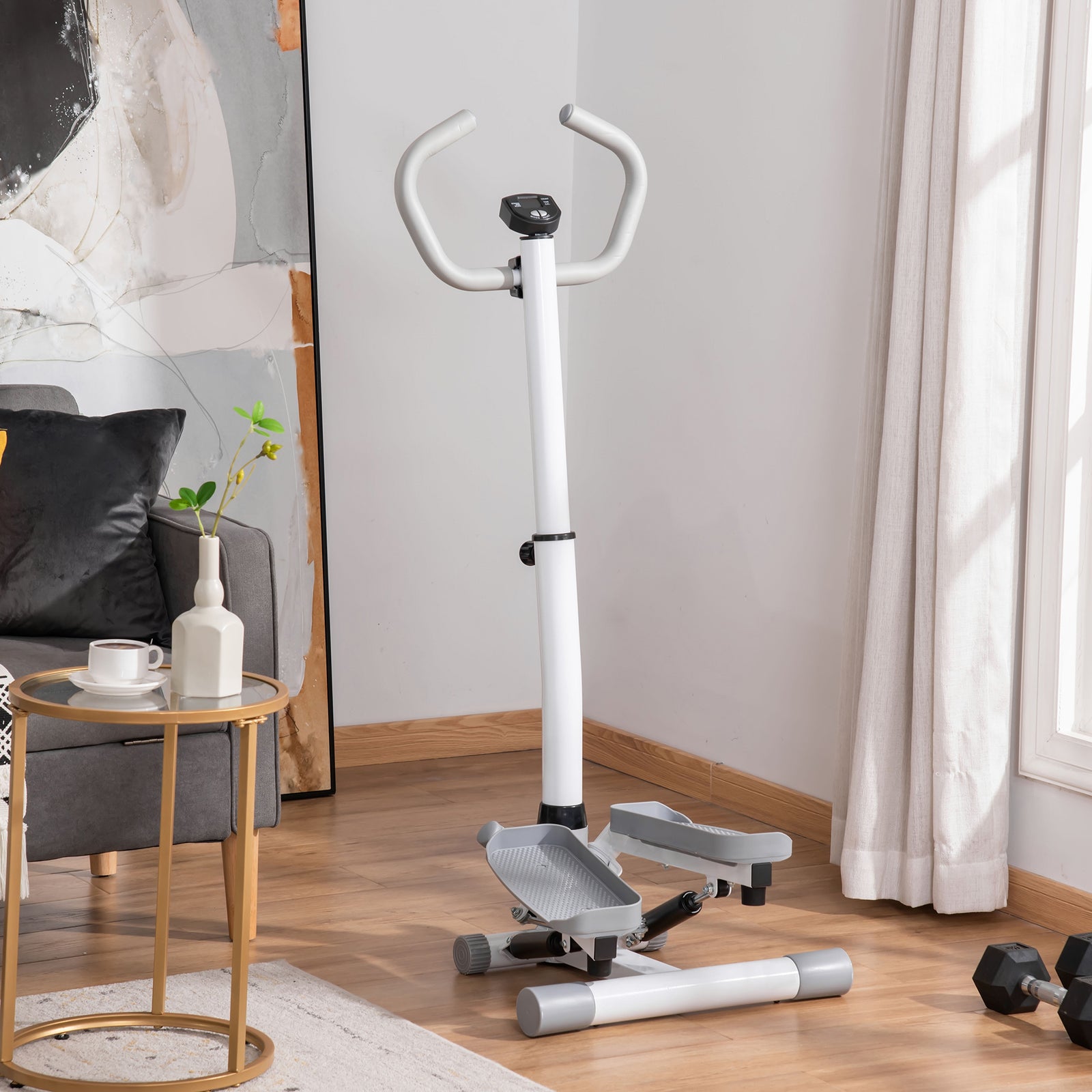 Adjustable Twist Stepper Step Machine | White