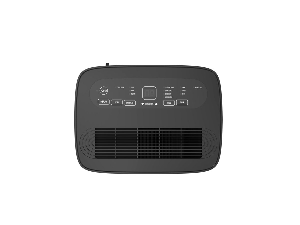 Dehumidifier With Wifi For Home|damp & Condensation | 30l | Black