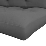 2 Seater Seat Cushions Water Repellent With Back Cushion | Charcoal Gray