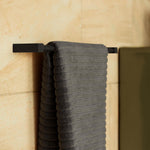 Towel Rail, Black Matt, Wall-mounted, 40 Cm. Collection Metric
