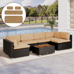 Outdoor Sofa Cushion Covers | Dark Beige