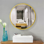 50cm Diameter Nordic Round Bathroom Mirror Framed Mirror Wall Hanging