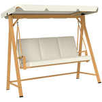 3-seater Swing W/ Upf30+ Canopy | Beige