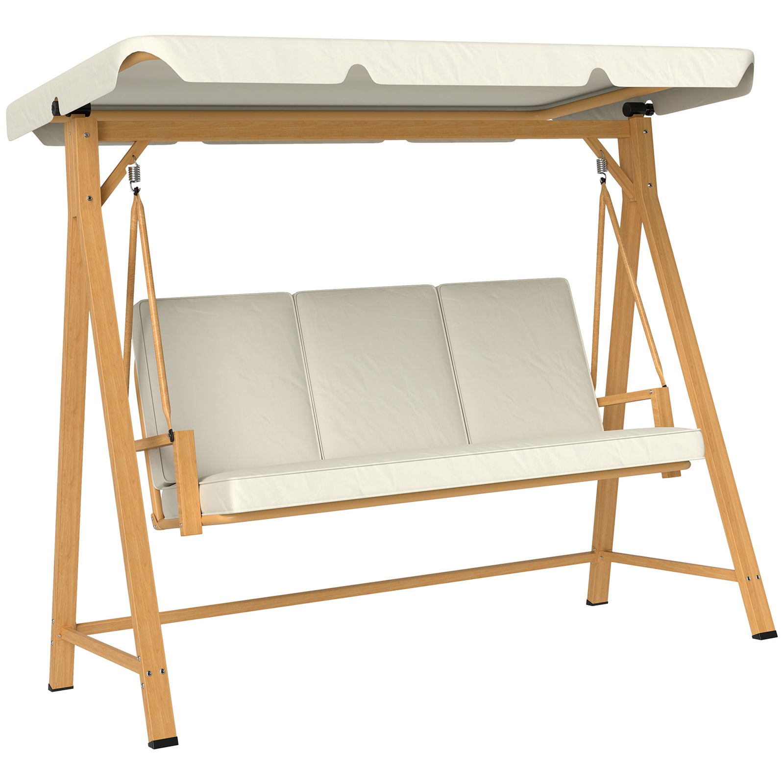 3-seater Swing W/ Upf30+ Canopy | Beige